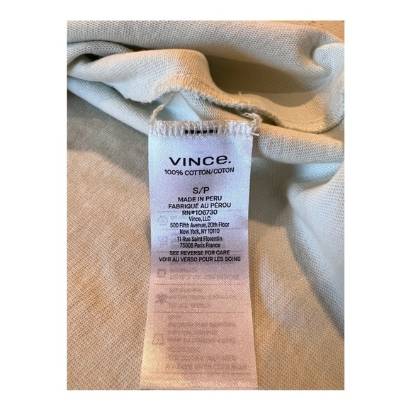 Vince Peruvian Cotton Front Tie Waist T-Shirt Dress Style # V819083502 Small - Picture 7 of 15